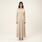 Cream Manal button down Modal dress Kabayare