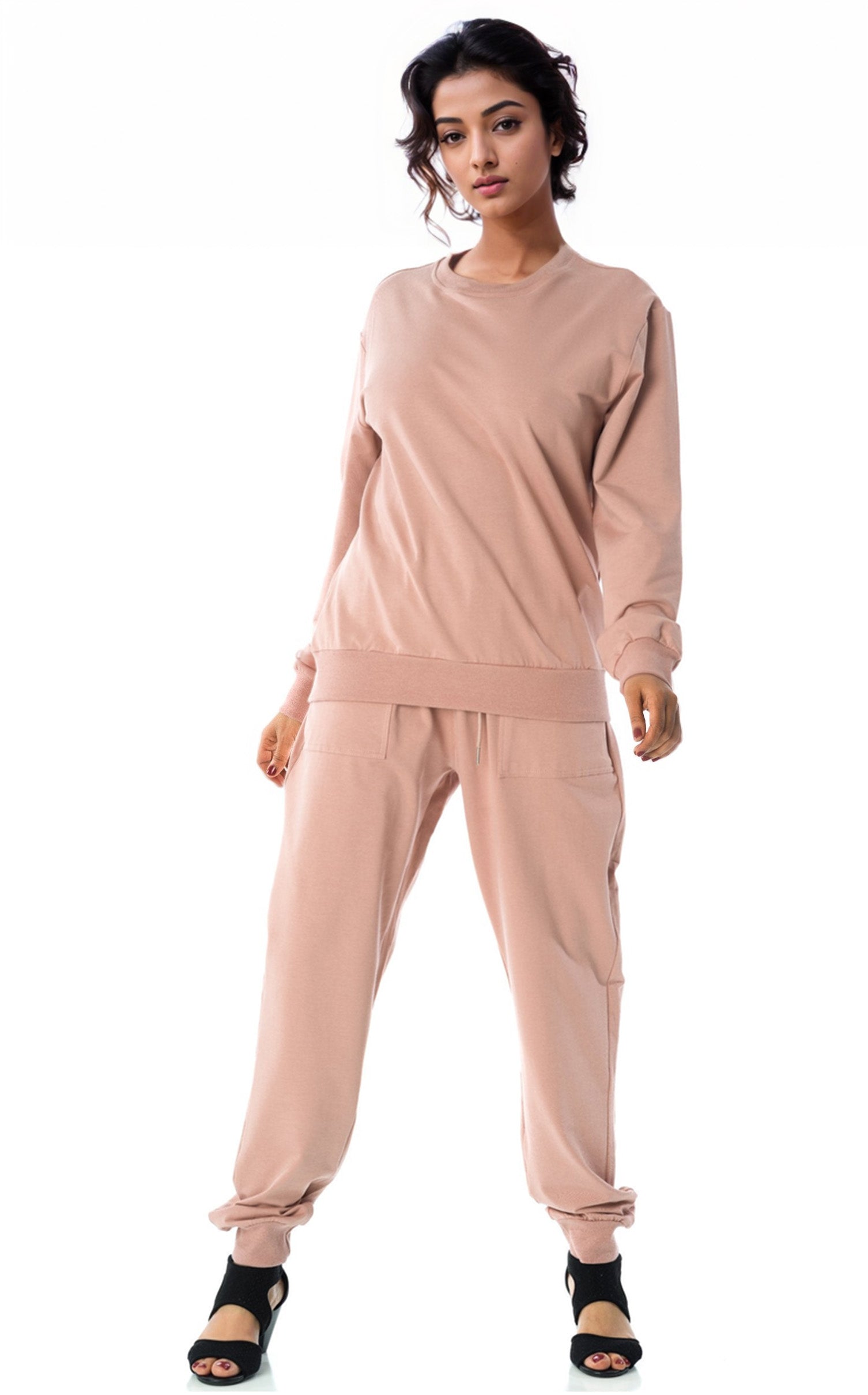 deep lotus Pullover Sweatshirt matching set Kabayare