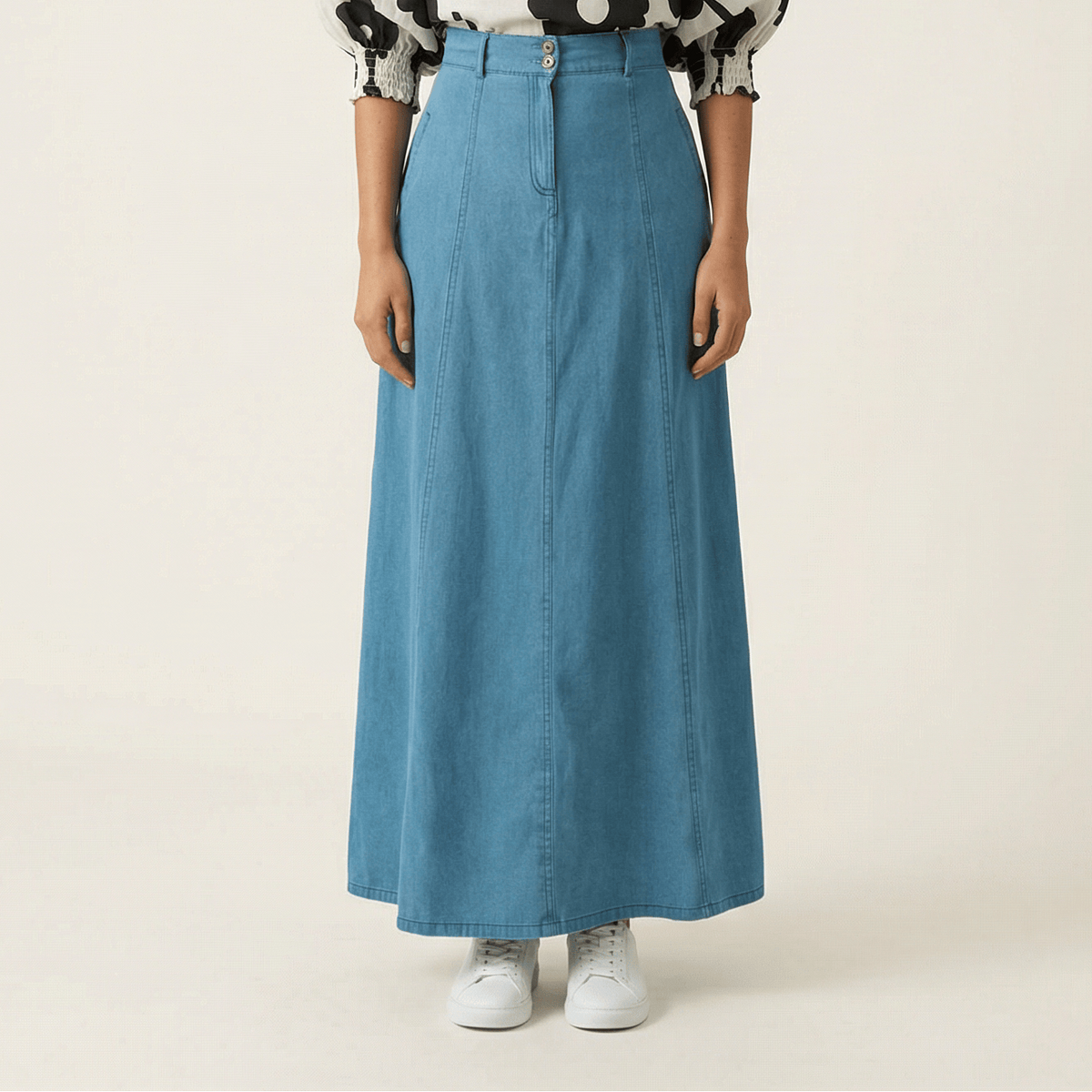 Denim Maxi Skirt Kabayare