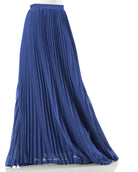 Dusty Blue pleated Maxi Skirt Kabayare