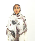 Dusty mauve modal print hijab Kabayare