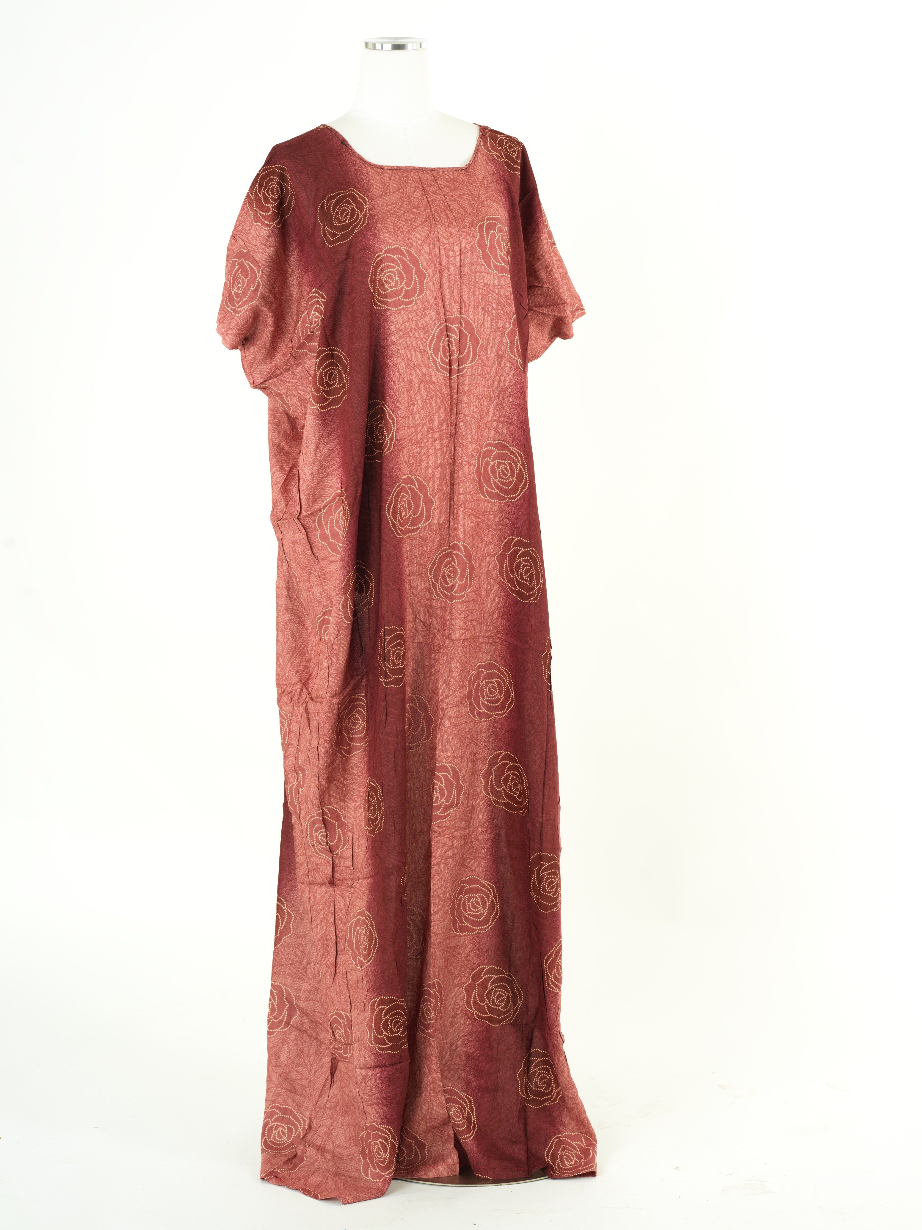 Dusty Pink bati print dress Kabayare