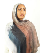 Earthy art modal print hijab Kabayare