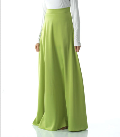 Modest Maxi Skirt Elegant Luxury Satin
