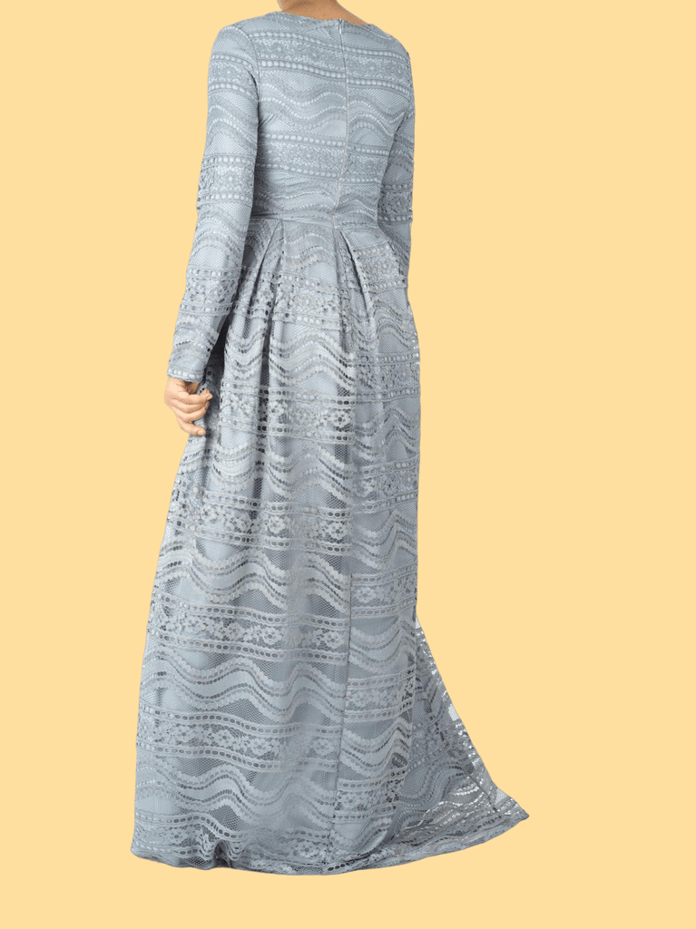 Ethereal Flare Lace Maxi Dress Kabayare