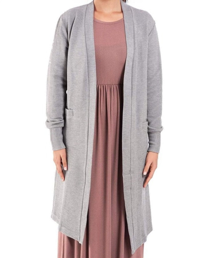 Gray cozy signature sweater Kabayare