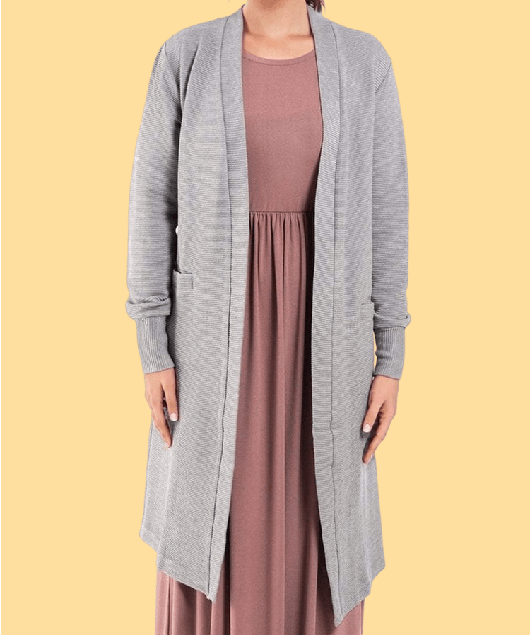 Gray cozy signature sweater Kabayare
