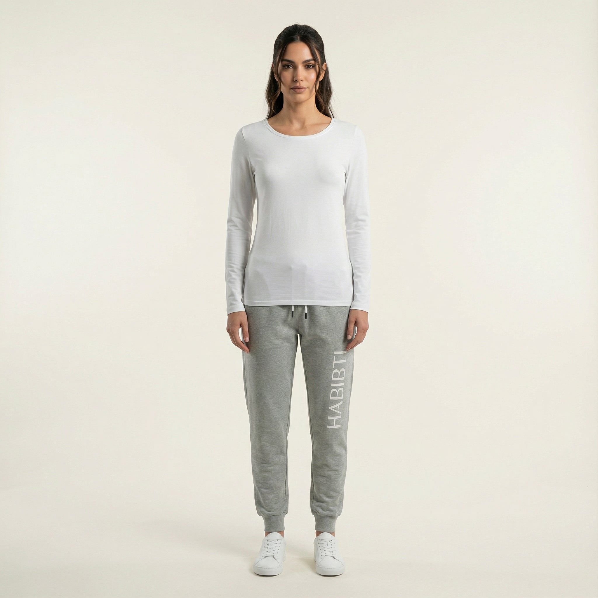 Gray Habibti sweat Pants Kabayare