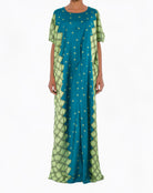 Teal nuriyah Print Bati Dress