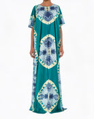 Teal Blue African Queen Bati Dress