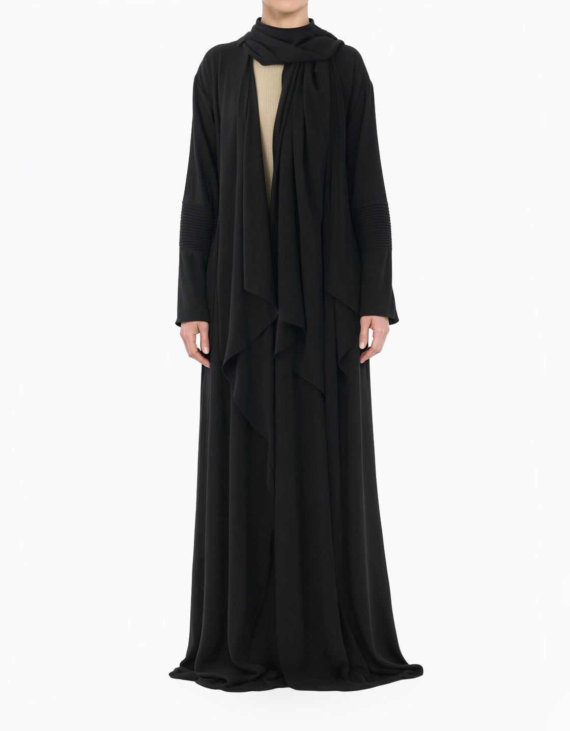 Black Abaya set Angelina draped