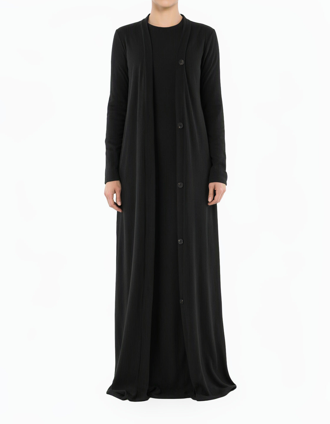 Black Classy and graceful matching set modest dress