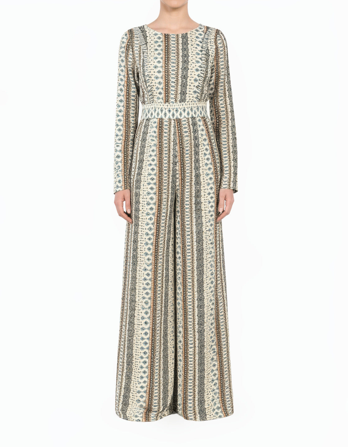 Ivory Boho Modest Jumpsuit