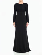 Black Bow-Tie Fetching Modest Maxi Dress