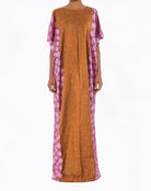 Brown nuriyah Print Bati Dress