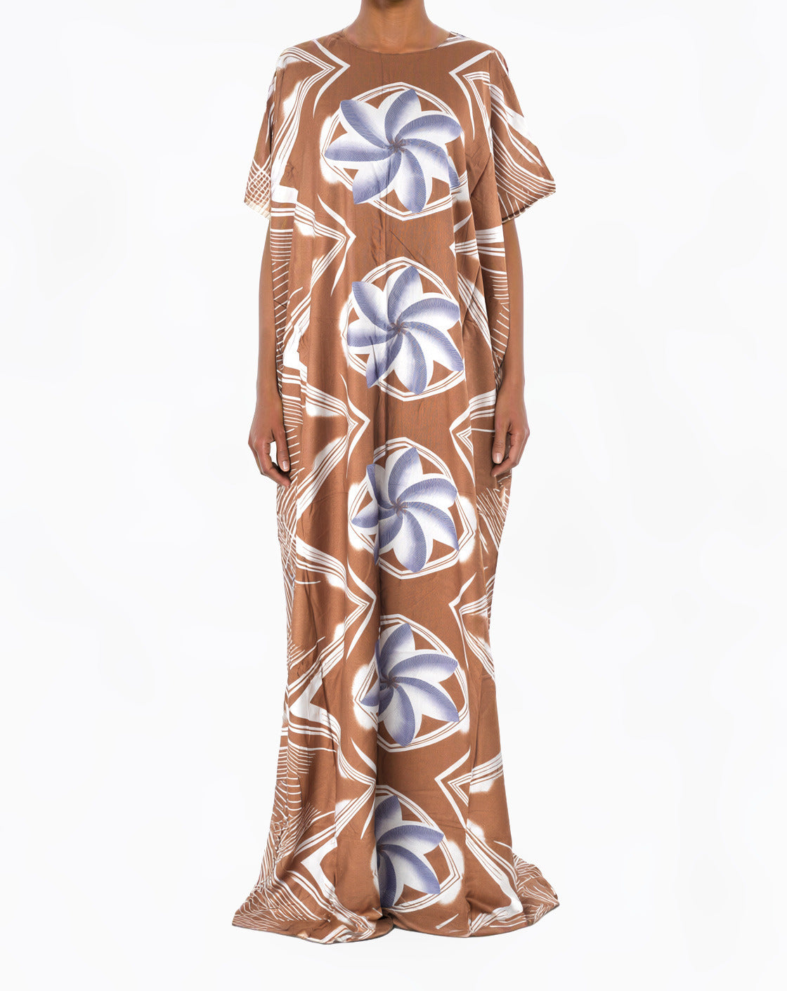Caramel Pinwheel Bati Dress