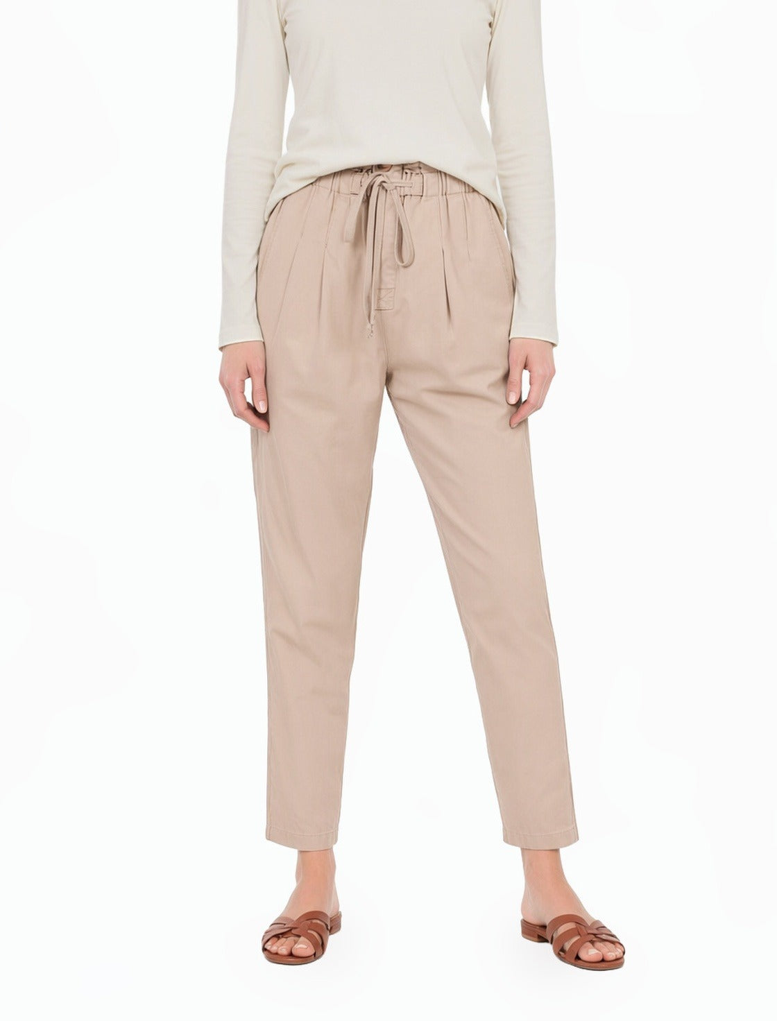 Ash Mocha paperbag waist pants