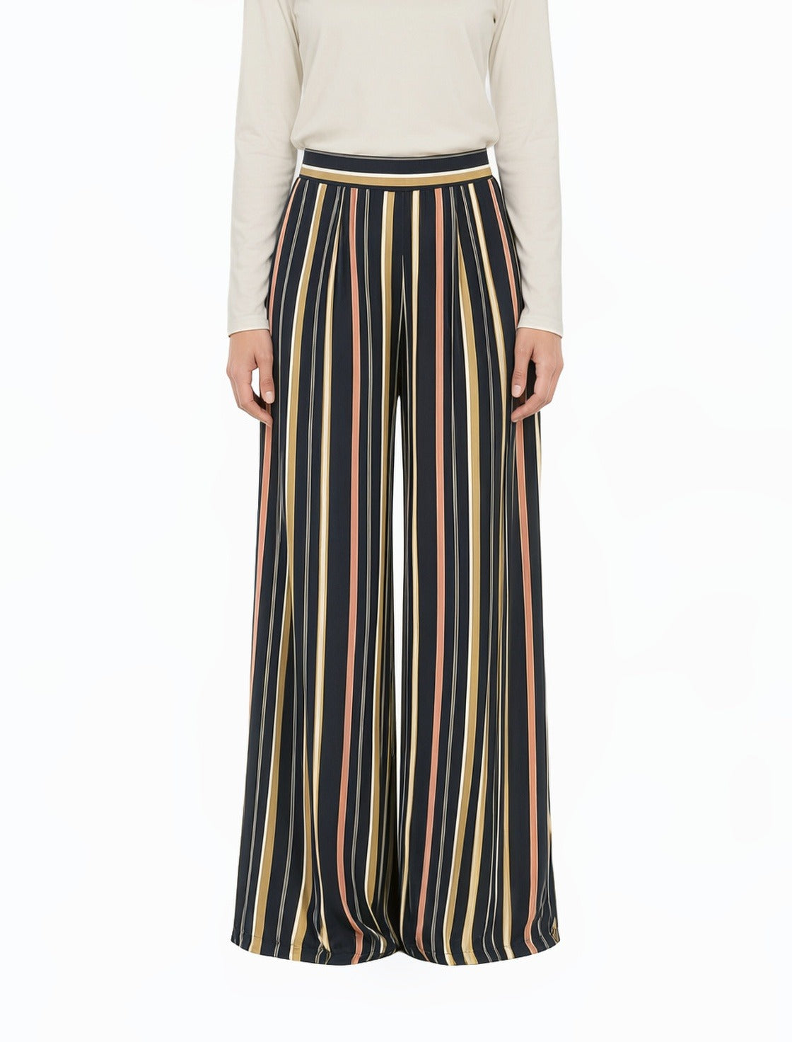 Multi color STRIPE PANTS
