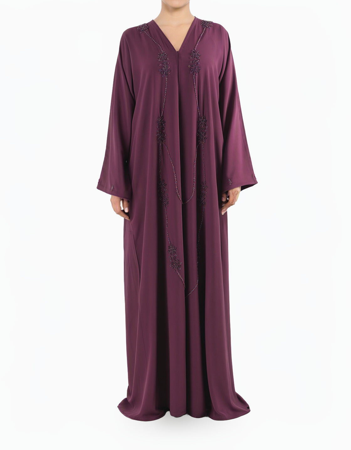 Eggplant anisa Dubai abaya set