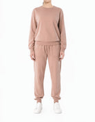 deep lotus Pullover Sweatshirt matching set