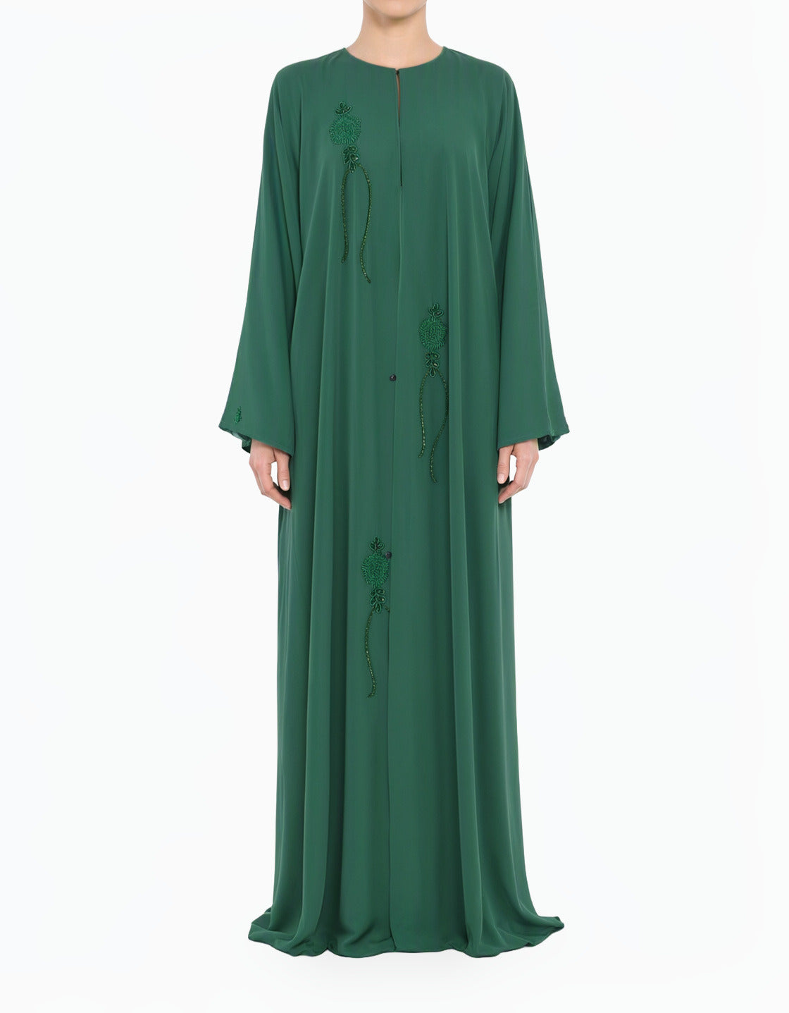 The royal green Dubai abaya set