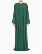 The royal green Dubai abaya set