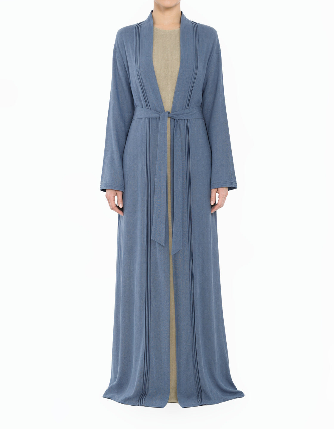 Denim Pretty Linen cardigan abaya