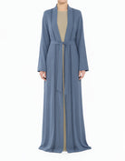 Denim Pretty Linen cardigan abaya