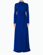 High Neck Jersey Modest Maxi Dress