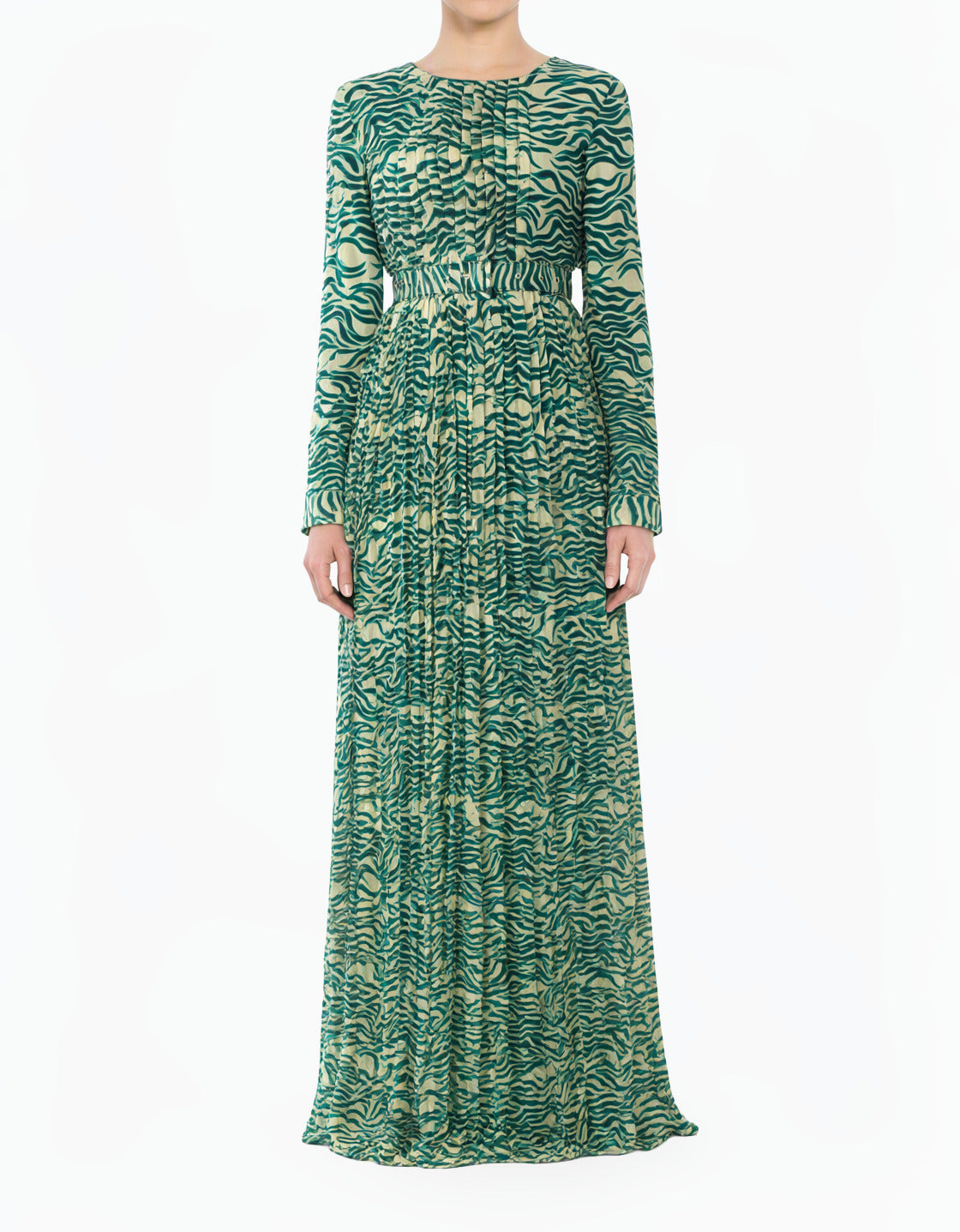 Karima Silk Chiffon Shimmer Modest Maxi Dress