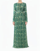 Karima Silk Chiffon Shimmer Modest Maxi Dress