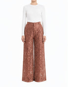 Mauve Lace modest trousers (Petite)