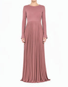Milana Pleated Modest Maxi Dress