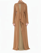 Mocha Abaya set Modern Sophisticated