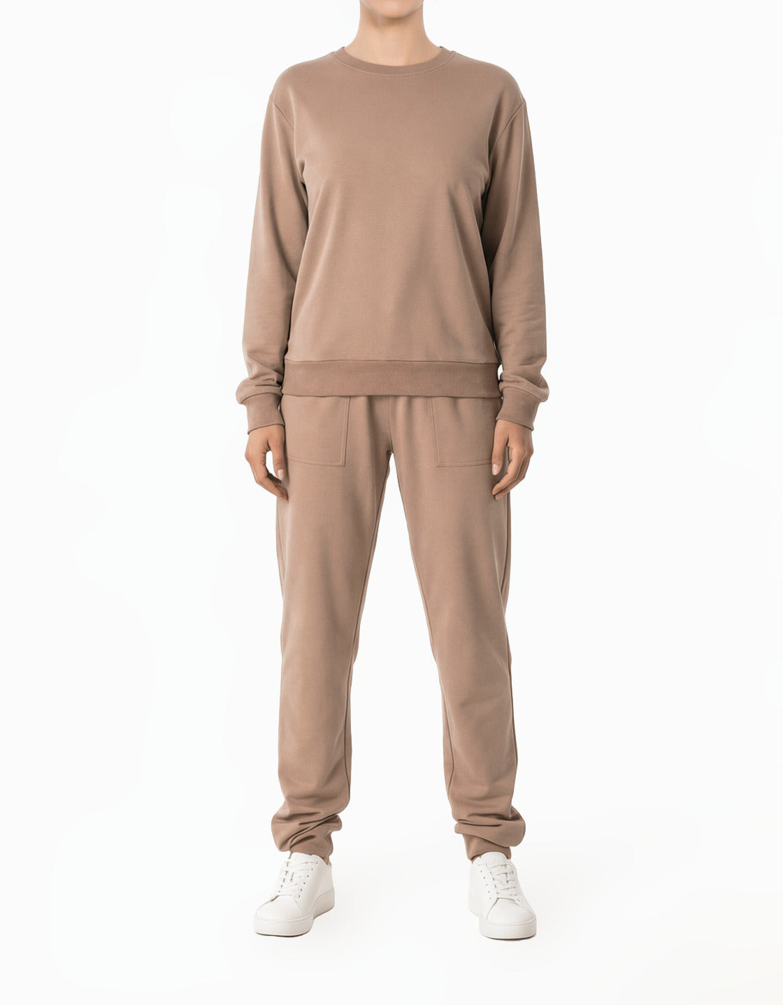 Mocha Pullover Sweatshirt matching set