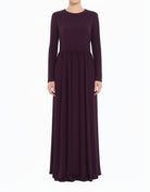 Eggplant purple Original Milk Silk Maxi Dress