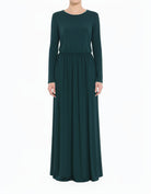 Teal Original Milk Silk Maxi Dress