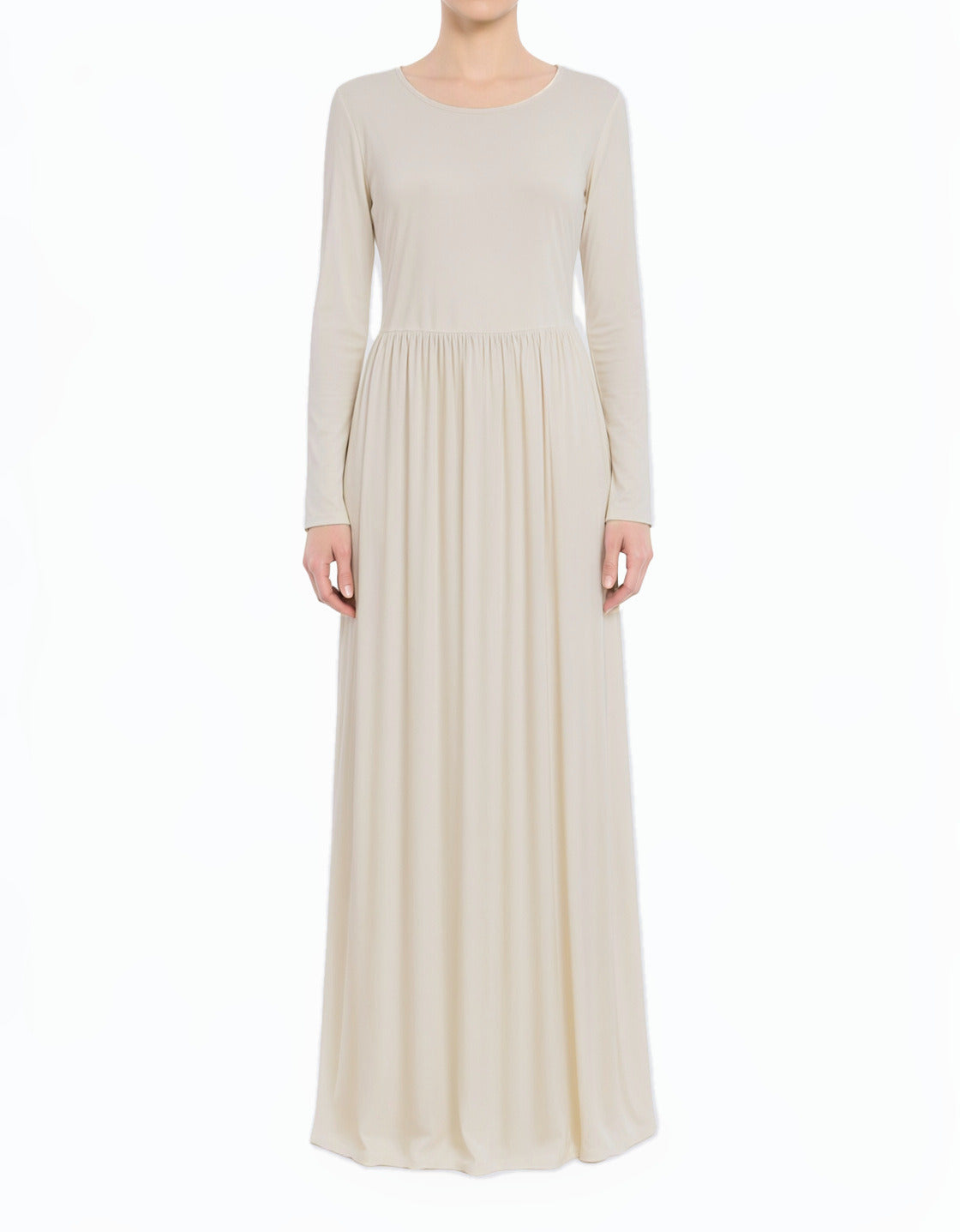Vanilla Original Milk Silk Modest Maxi Dress