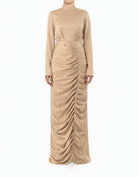 Chia My Love for Satin Modest Maxi Dress