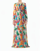 Nadine Dreamy Silk Chiffon Shimmer Modest Maxi Dress