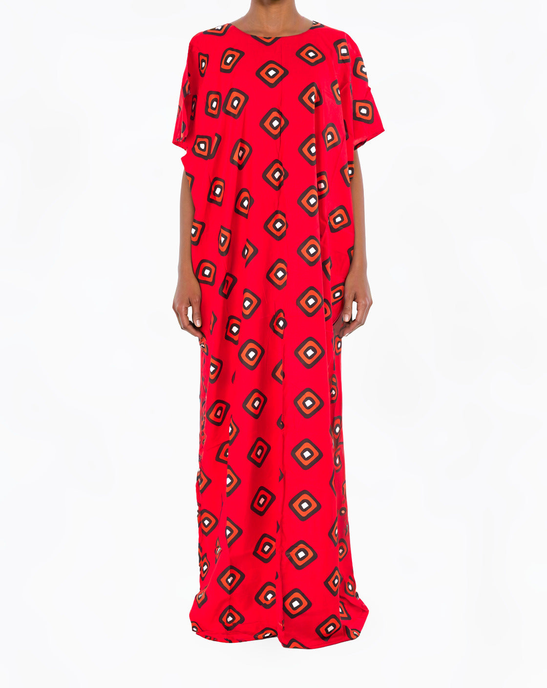 Dark Red Aminah Bati Dress