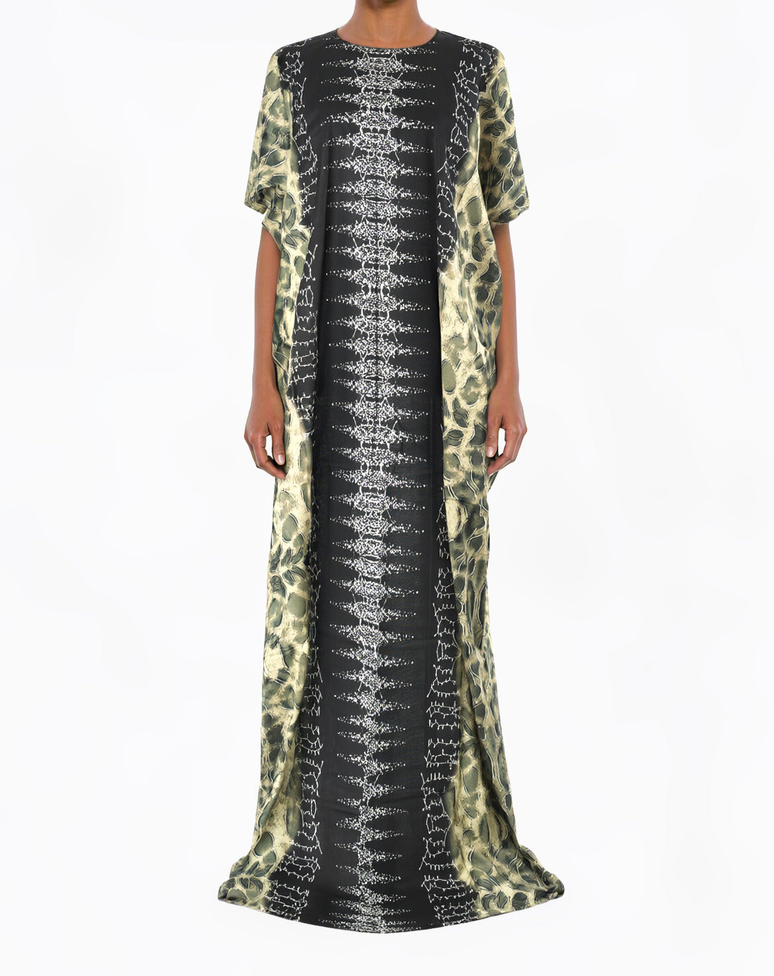 Olive Aztec Bati Dress