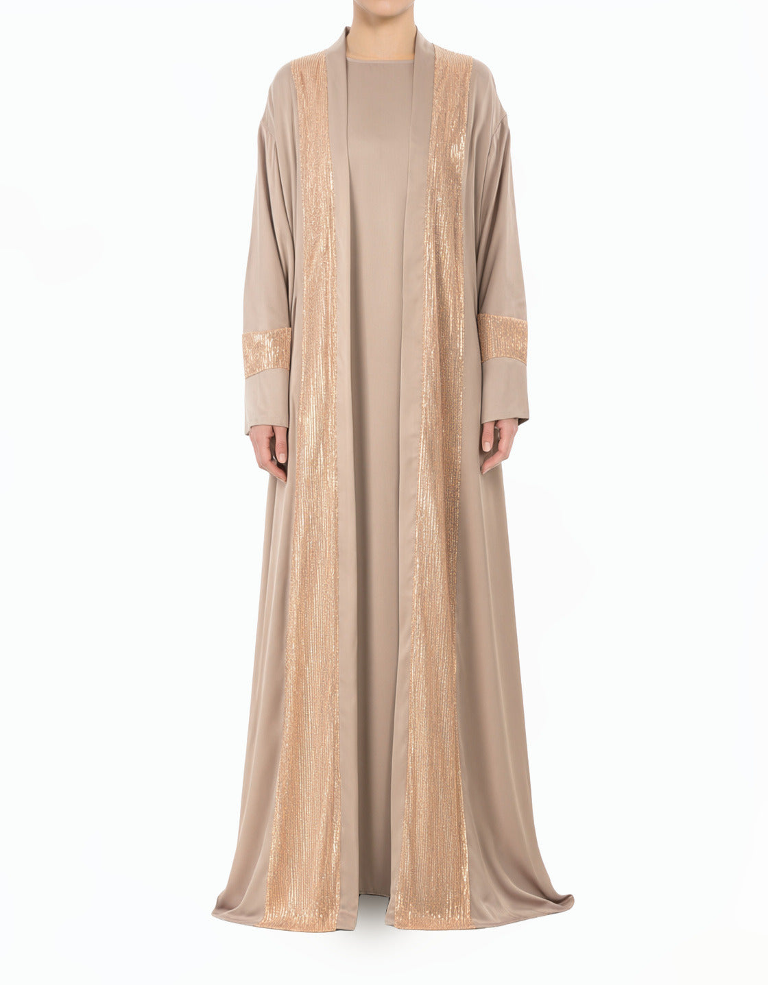 Malika Pearl Sequin Abaya Set
