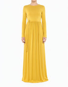 Pineapple yellow Cotton Candy Jersey Maxi  Dress ( Extra Soft)