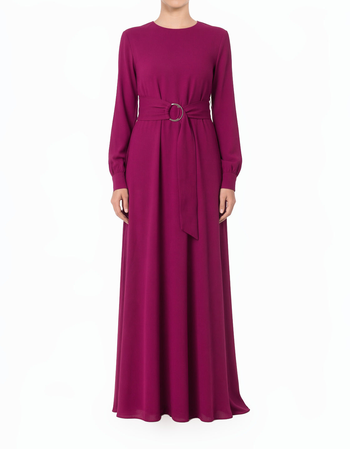 Plum Simple and Chic Modest maxi dress