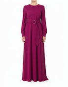 Plum Simple and Chic Modest maxi dress