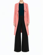 Salmon Draped Drop Shoulder Jacket