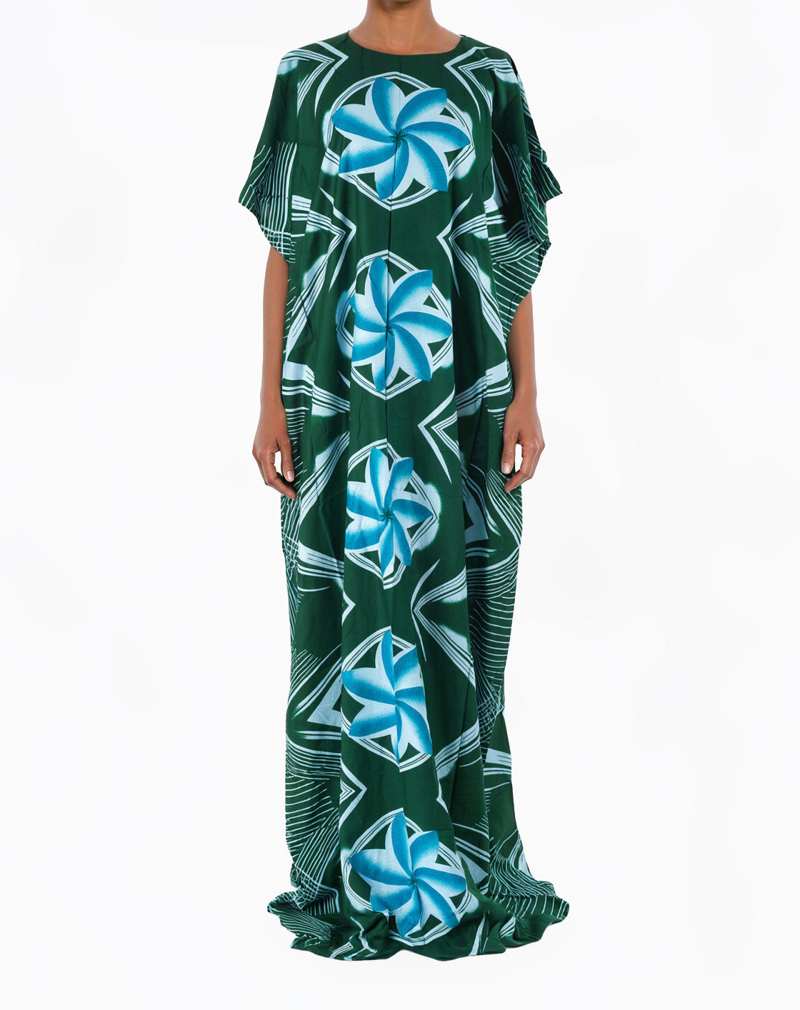 Sapphire Rosette Bati Dress