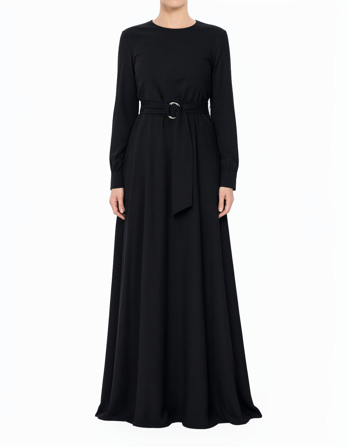 Black Simple and Chic Modest maxi dress