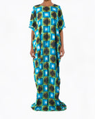 Blue/green Square's Ember Bati Dress